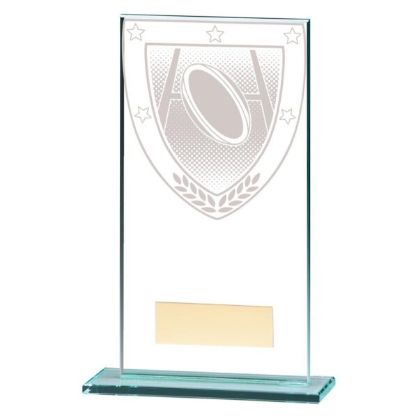 Millennium Rugby Jade Glass Award - Cornish Custom Creations