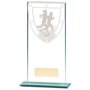 Millennium Running Jade Glass Award - Engrave Express