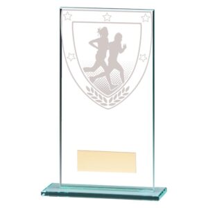 Millennium Running Jade Glass Award - Engrave Express