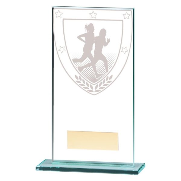 Millennium Running Jade Glass Award - Engrave Express