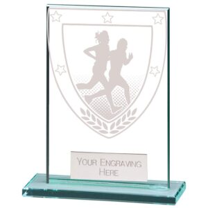 Millennium Running Jade Glass Award - Engrave Express