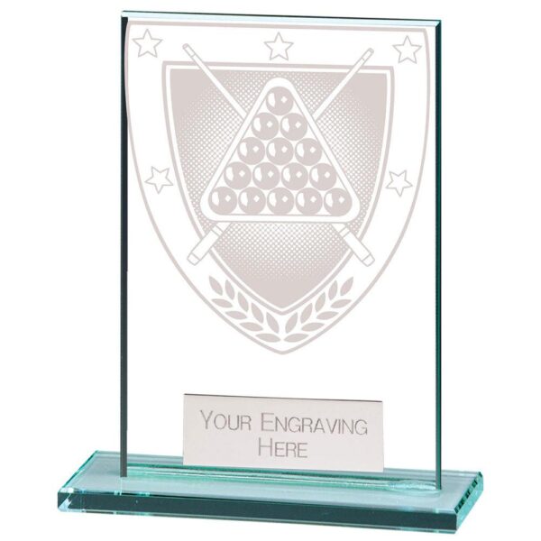 Millennium Snooker Jade Glass Award - Cornish Custom Creations