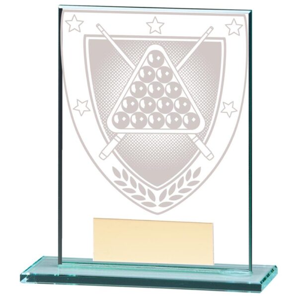 Millennium Snooker Jade Glass Award - Cornish Custom Creations
