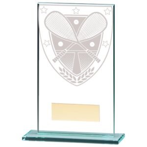 Millennium Squash Jade Glass Award - Engrave Express