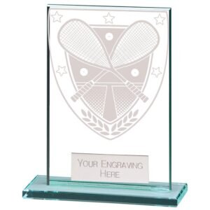 Millennium Squash Jade Glass Award - Engrave Express