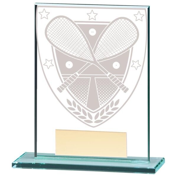 Millennium Squash Jade Glass Award - Engrave Express