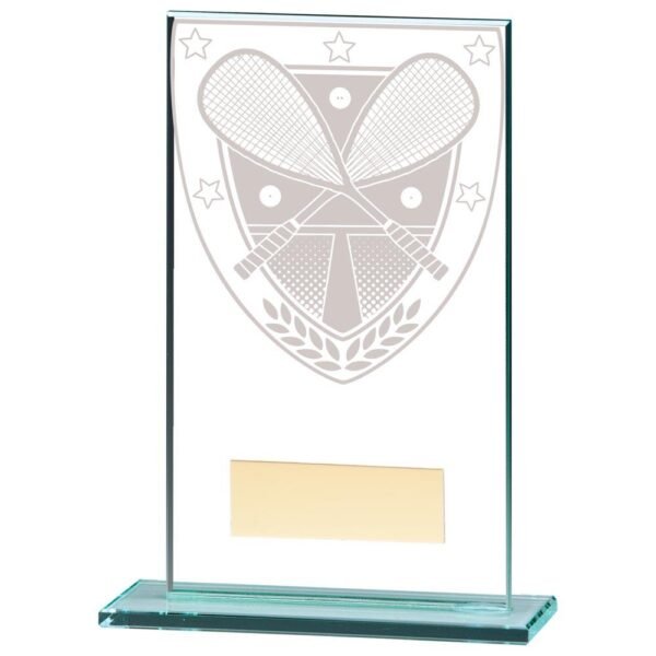 Millennium Squash Jade Glass Award - Engrave Express