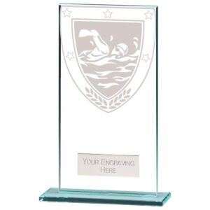 Millennium Swimming Jade Glass Award - Engrave Express