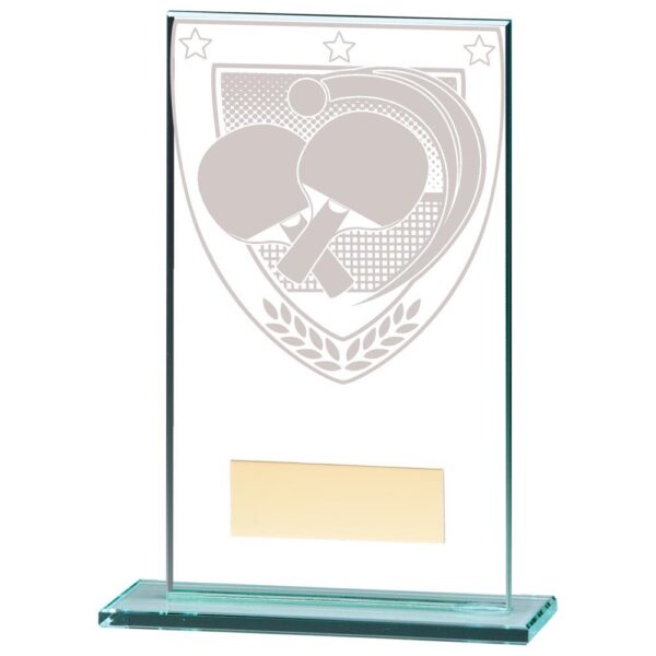 Millennium Table Tennis Jade Glass Award - Engrave Express