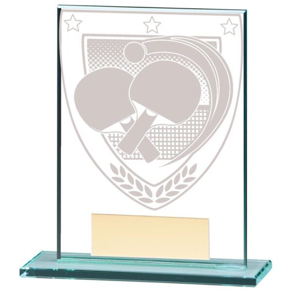 Millennium Table Tennis Jade Glass Award - Engrave Express