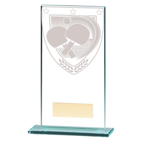 Millennium Table Tennis Jade Glass Award - Engrave Express