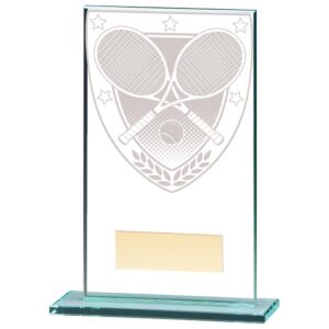 Millennium Tennis Jade Glass Award - Engrave Express