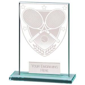 Millennium Tennis Jade Glass Award - Engrave Express