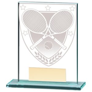 Millennium Tennis Jade Glass Award - Engrave Express