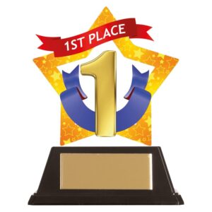 Mini-Star 1st Place Acrylic Plaque - Engrave Express