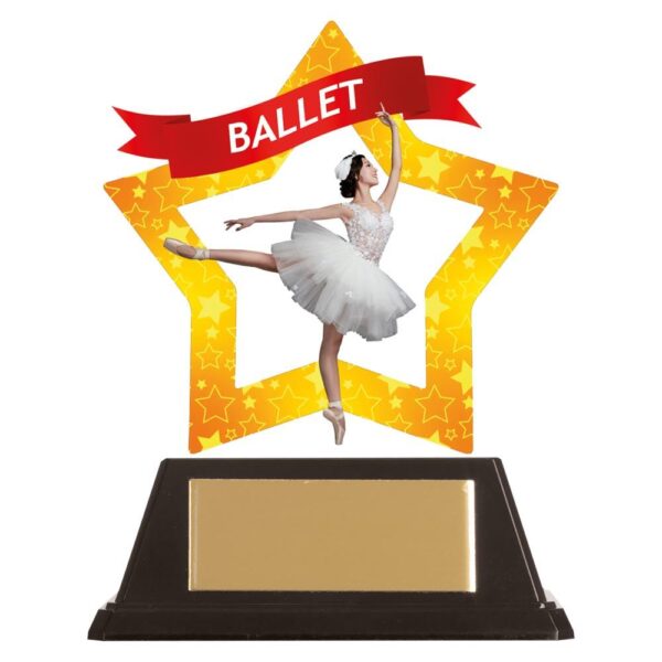 Mini-Star Ballet Acrylic Plaque - Cornish Custom Creations