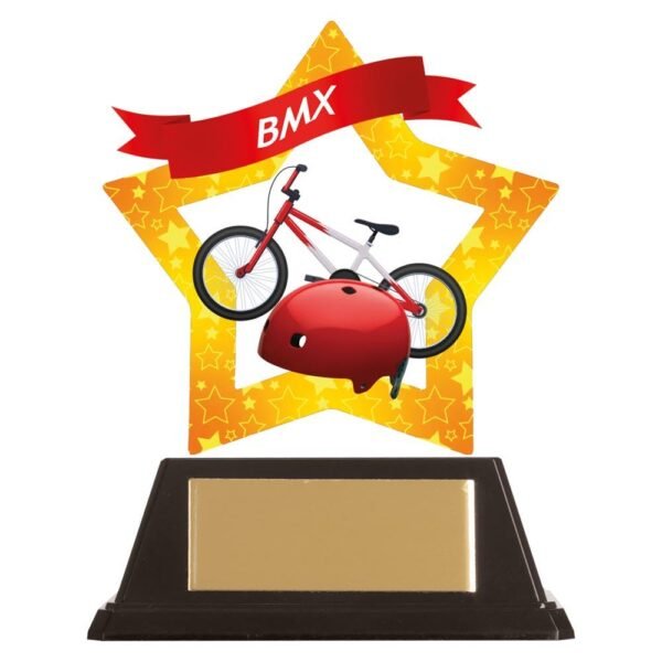 Mini-Star BMX Acrylic Plaque - Engrave Express