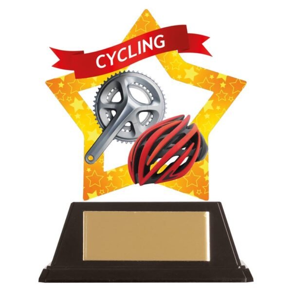 Mini-Star Cycle & Helmet Acrylic Plaque - Engrave Express