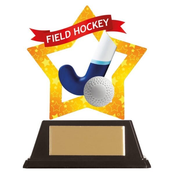 Mini-Star Field Hockey Acrylic Plaque - Engrave Express