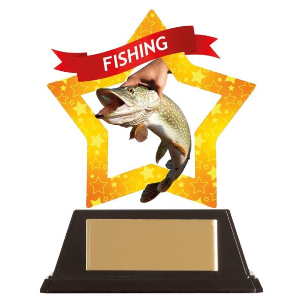 Mini-Star Fishing Acrylic Plaque - Cornish Custom Creations