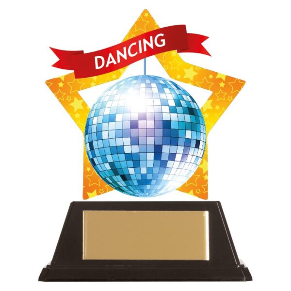 Mini-Star Glitter Ball Acrylic Plaque - Cornish Custom Creations