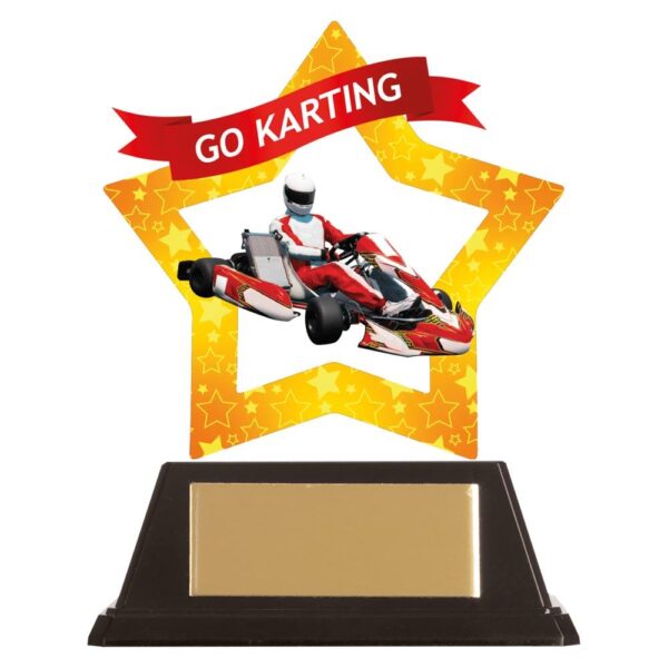 Mini-Star Go-Karting Acrylic Plaque - Cornish Custom Creations