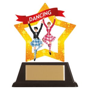 Mini-Star Highland Dance Acrylic Plaque - Cornish Custom Creations