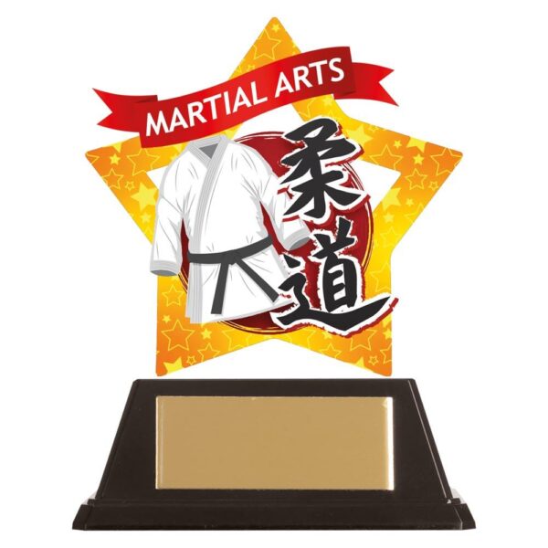 Mini-Star Judo Acrylic Plaque - Engrave Express