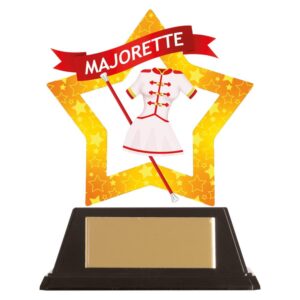 Mini-Star Majorette Acrylic Plaque - Cornish Custom Creations