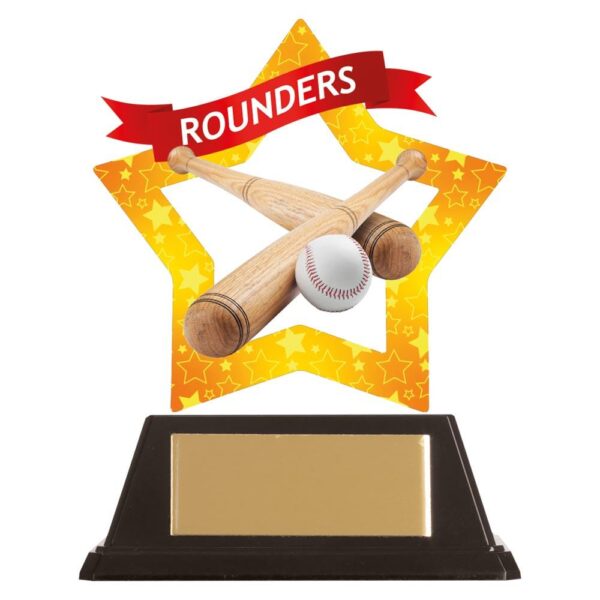 Mini-Star Rounders Acrylic Plaque - Engrave Express