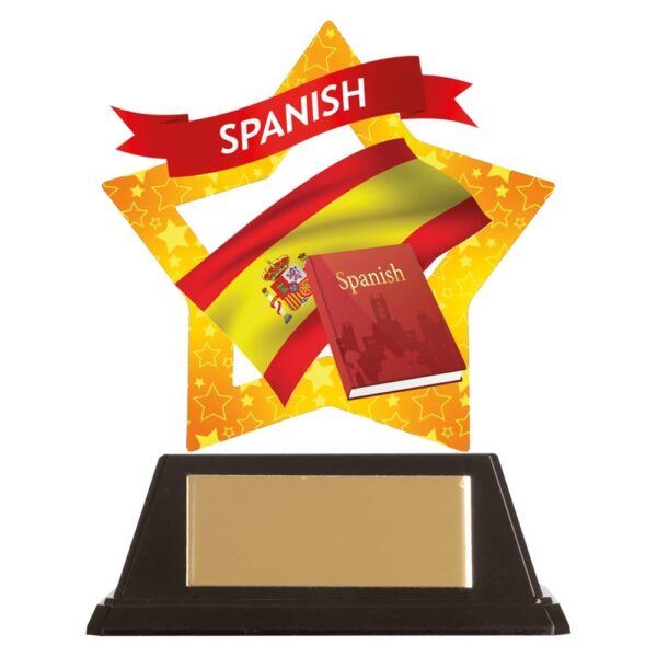 Mini-Star Spanish Acrylic Plaque - Cornish Custom Creations