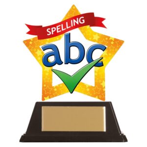 Mini-Star Spelling Acrylic Plaque - Cornish Custom Creations