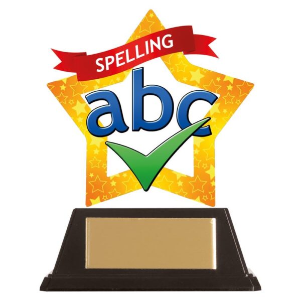 Mini-Star Spelling Acrylic Plaque - Cornish Custom Creations