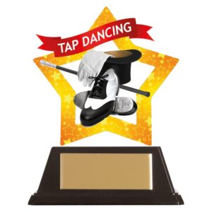 Mini-Star Tap Dancing Acrylic Plaque - Cornish Custom Creations