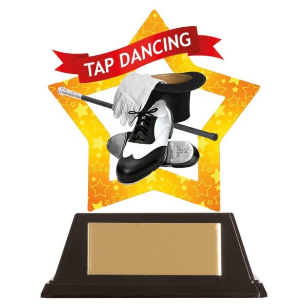 Mini-Star Tap Dancing Acrylic Plaque - Cornish Custom Creations