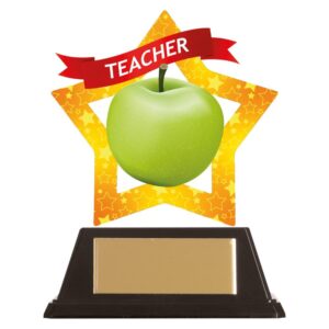 Mini-Star Teacher Acrylic Plaque - Cornish Custom Creations