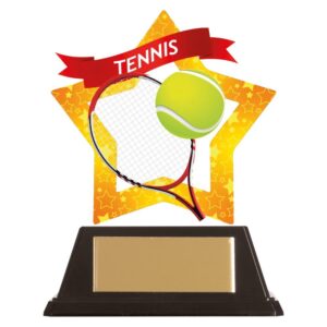 Mini-Star Tennis Acrylic Plaque - Engrave Express