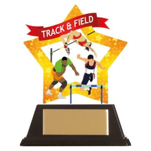 Mini-Star Track & Field Acrylic Plaque - Engrave Express