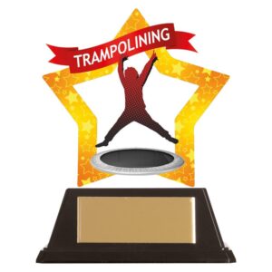 Mini-Star Trampolining Acrylic Plaque - Cornish Custom Creations