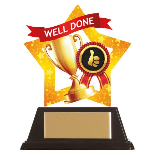 Mini-Star Well Done Acrylic Plaque - Engrave Express