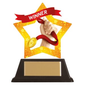 Mini-Star Winner Acrylic Plaque - Cornish Custom Creations