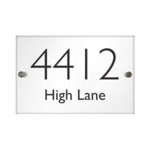 Modern Acrylic house Number Sign - Engrave Express