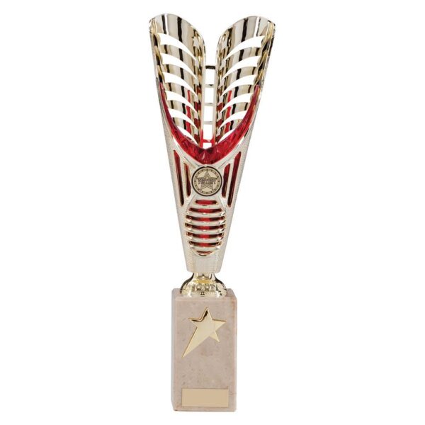 Monument Plastic Laser Cut Cup Gold & Red - Cornish Custom Creations