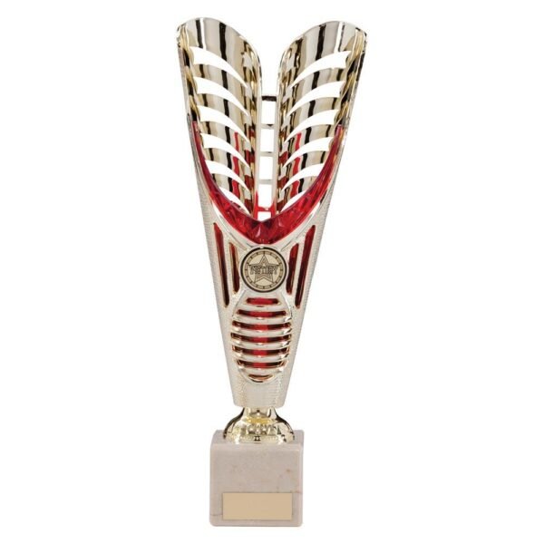 Monument Plastic Laser Cut Cup Gold & Red - Cornish Custom Creations