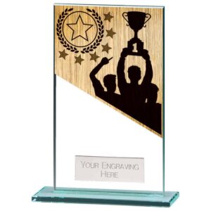 Mustang Achievement Jade Glass Award - Engrave Express