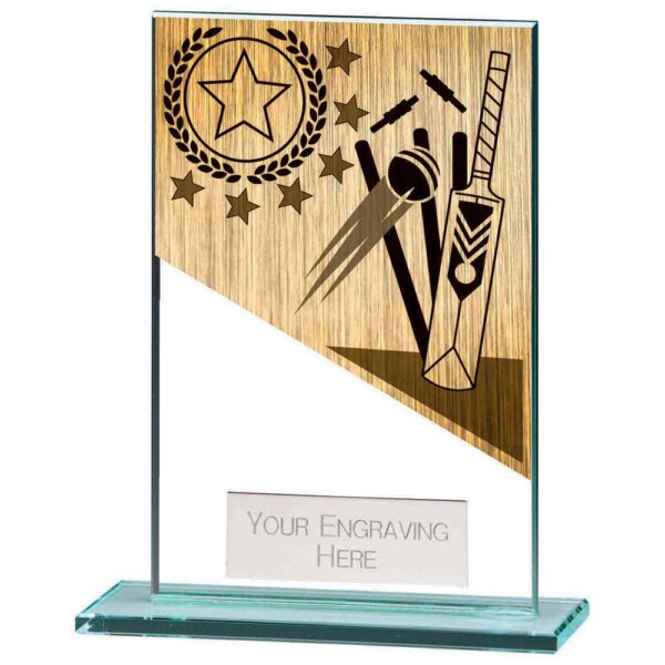 Mustang Cricket Jade Glass Award - Cornish Custom Creations