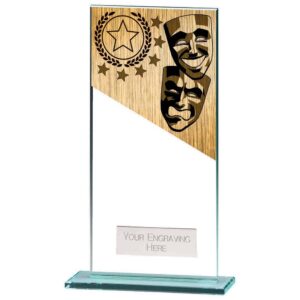 Mustang Drama Jade Glass Award - Engrave Express