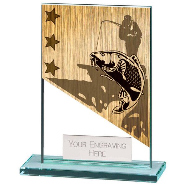 Mustang Fishing Jade Glass Award - Cornish Custom Creations