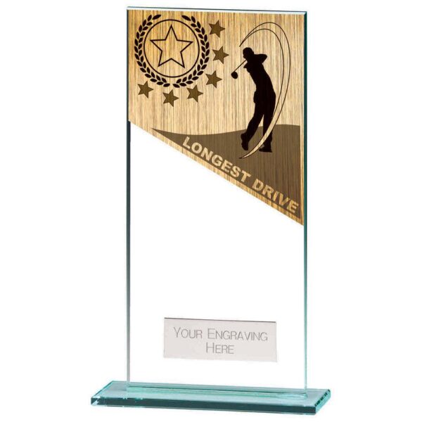 Mustang Longest Drive Jade Glass Award - Cornish Custom Creations