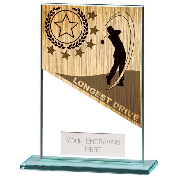 Mustang Longest Drive Jade Glass Award - Cornish Custom Creations